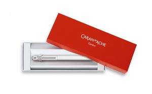 Caran d'Ache 849 Metal White Pluma Fuente