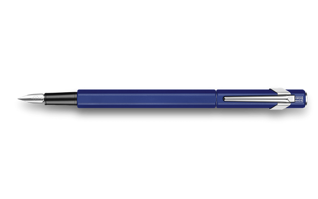 Caran d'Ache 849 Metal Blue Pluma Fuente