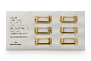 Traveler's Company Brass Label Plate
