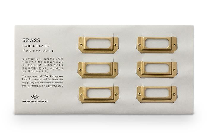 Traveler's Company Brass Label Plate